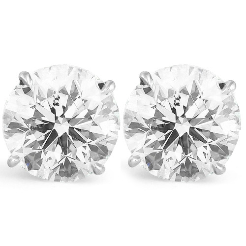 6 Ct Diamond Studs 14k White Gold Enhanced (I-J, I2-I3)