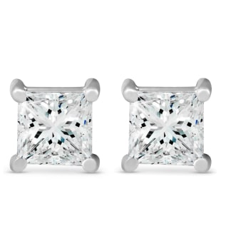 Princess Cut Diamond Studs